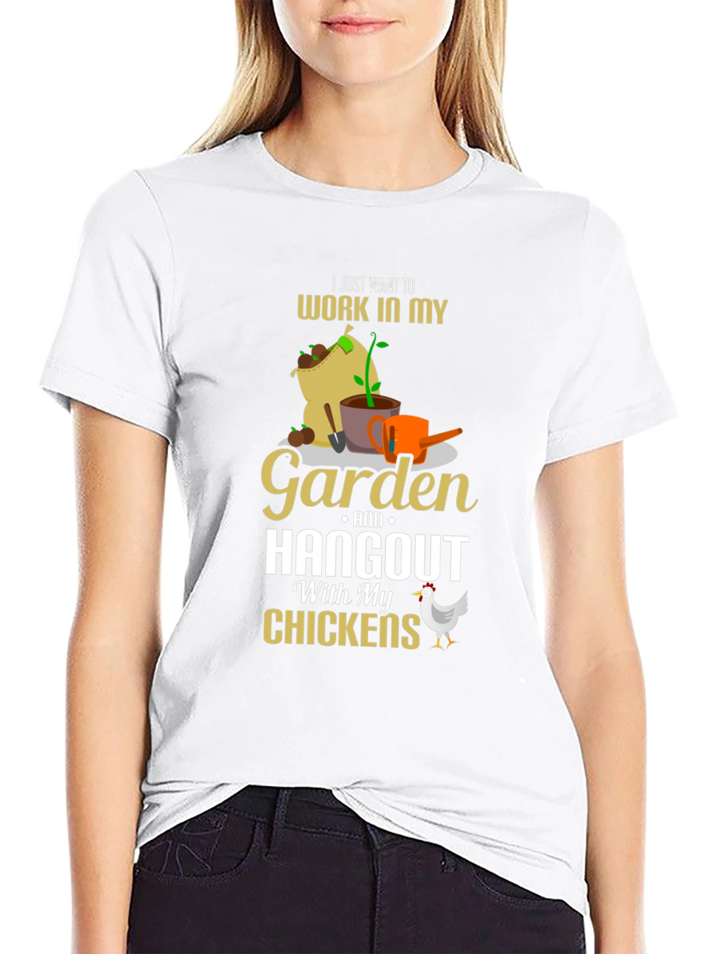 Gardening & Chicken Lover T-Shirt