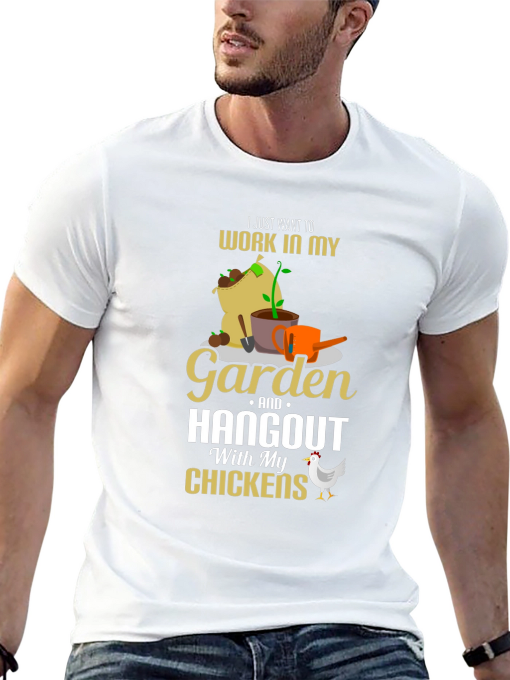 Gardening & Chicken Lover T-Shirt