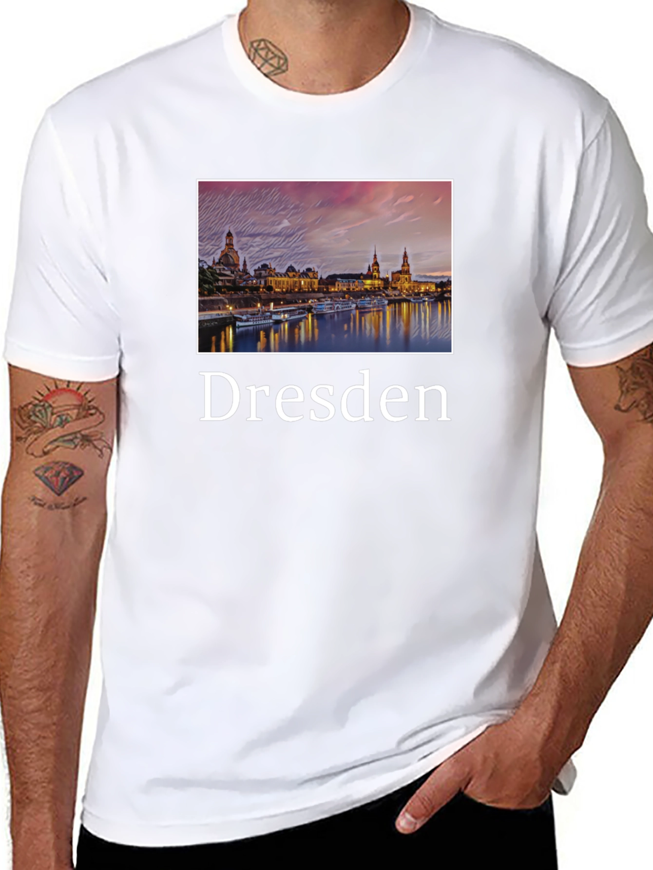 Dresden Skyline Graphic T-Shirt