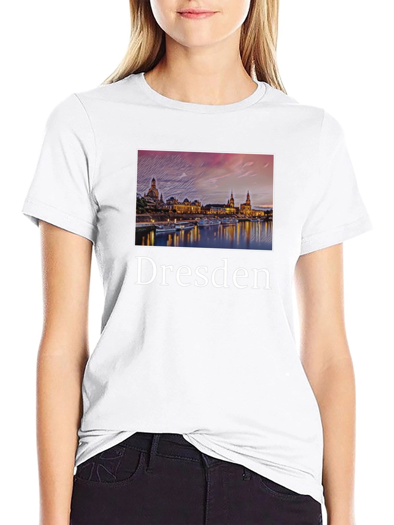 Dresden Skyline Graphic T-Shirt