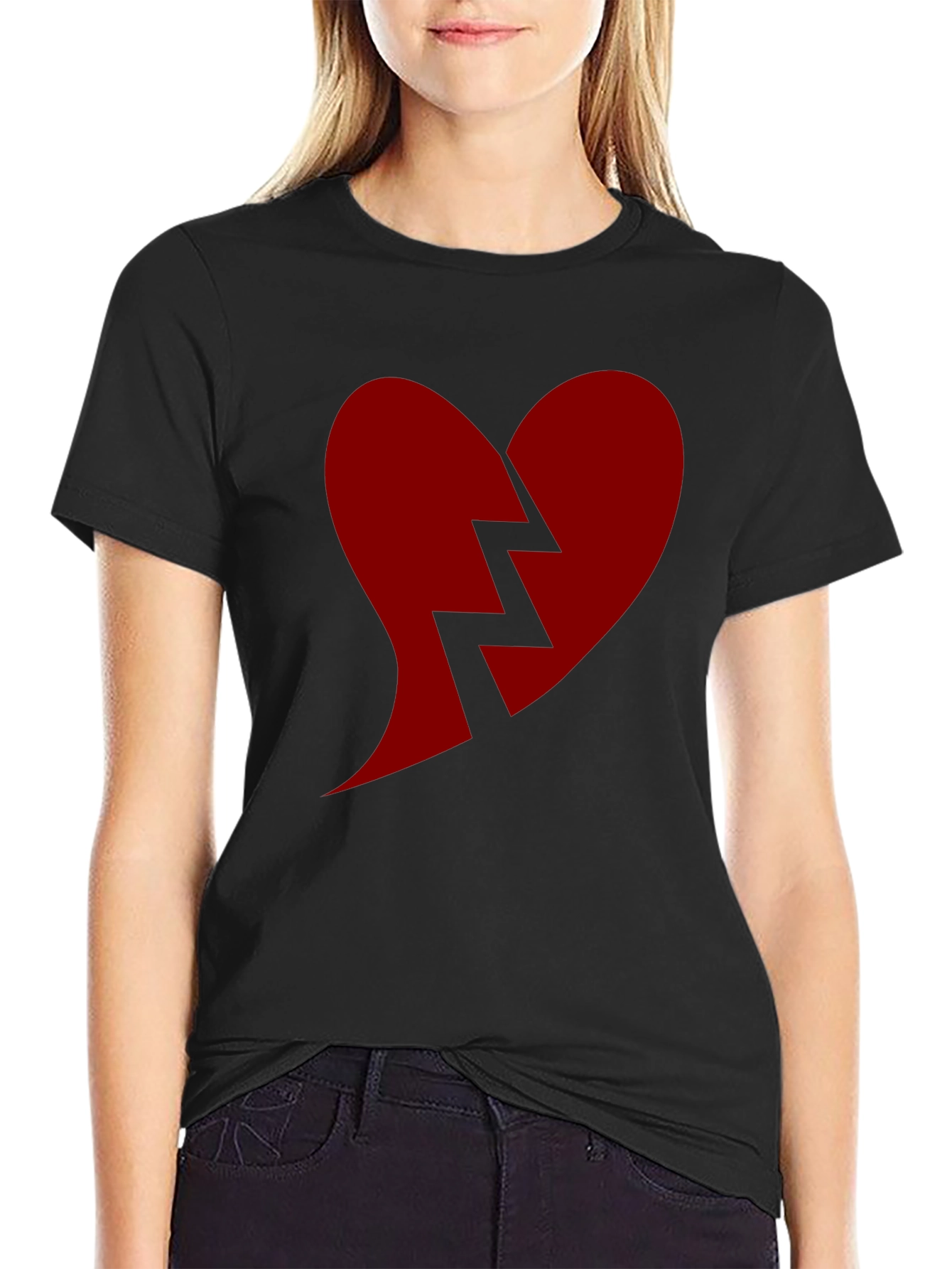 Broken Heart Graphic Tee - Classic Comfort Fit