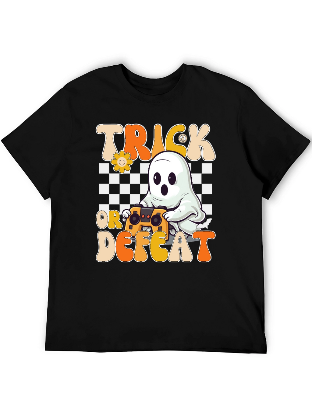 Trick or Defeat Gamer Ghost T-Shirt