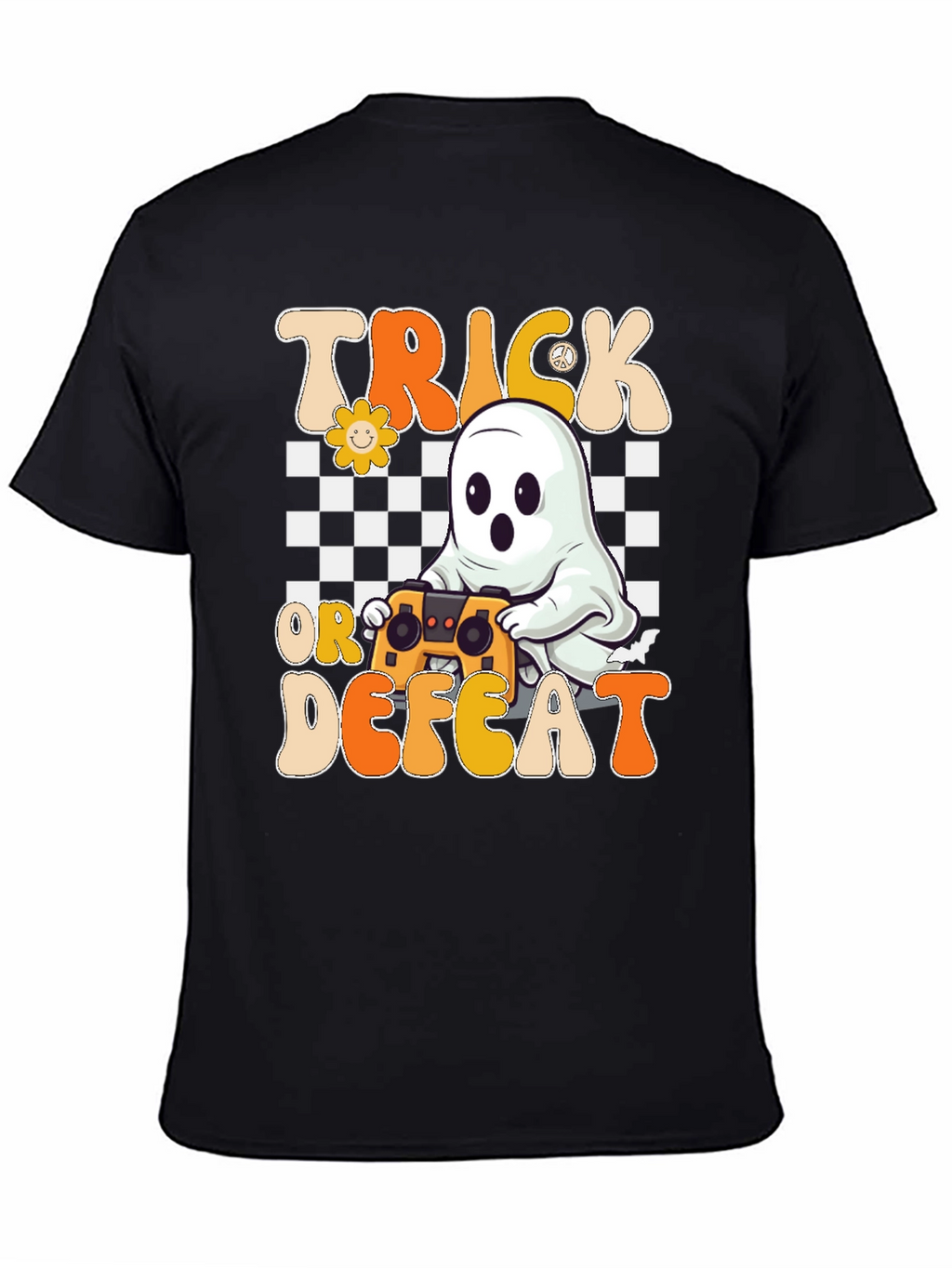 Trick or Defeat Gamer Ghost T-Shirt