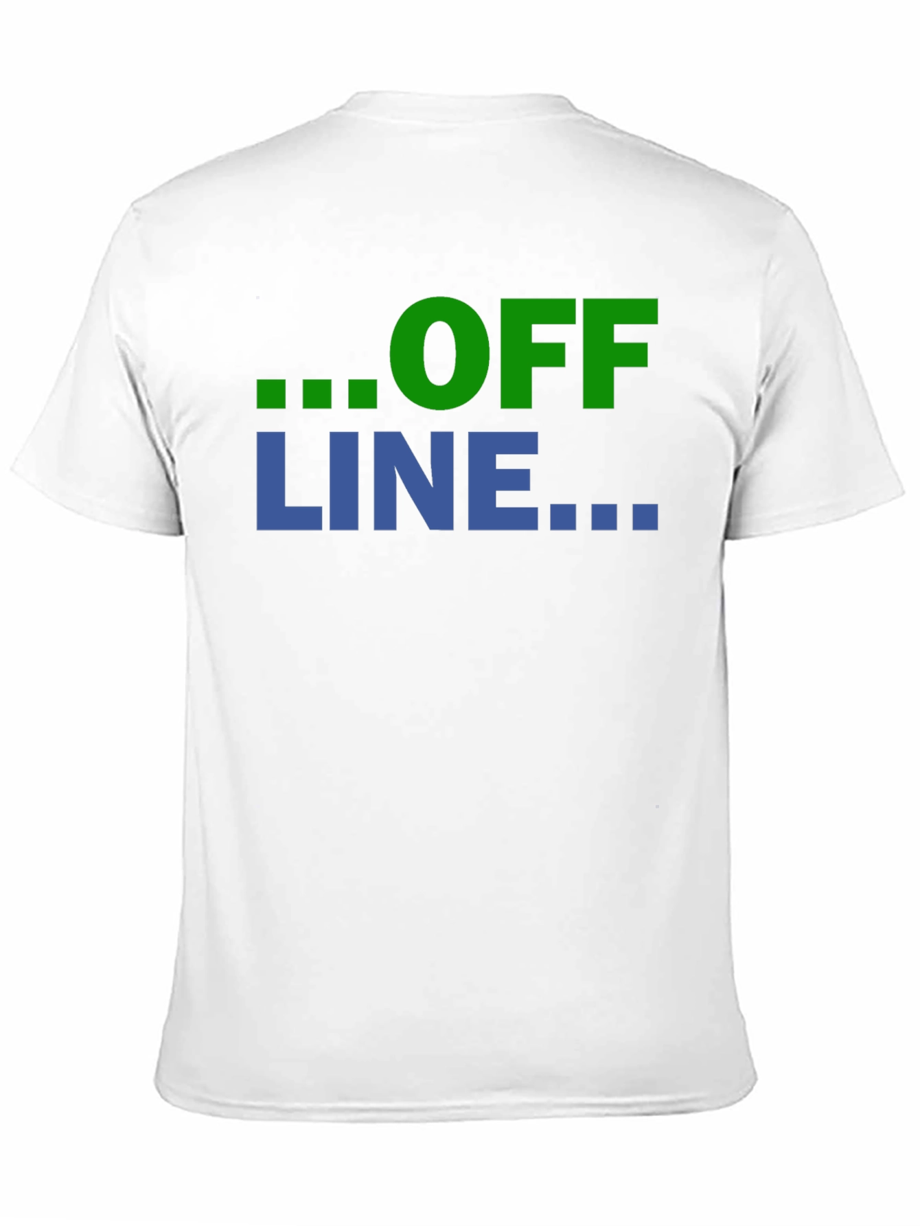 Offline Mode Graphic T-Shirt - Black Casual Tee