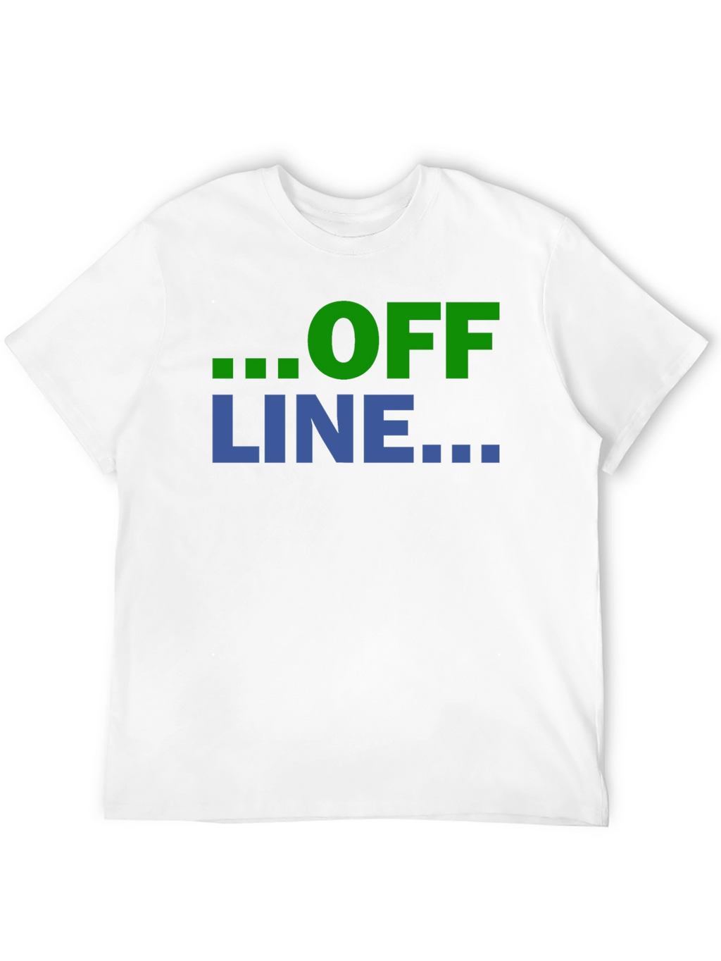Offline Mode Graphic T-Shirt - Black Casual Tee
