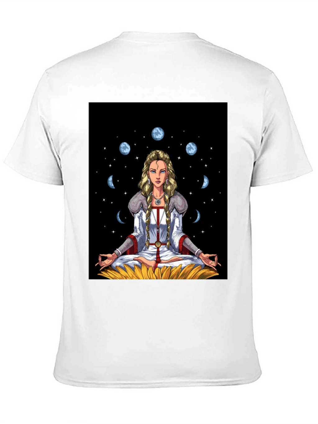 Celestial Moon Phase Yoga T-Shirt