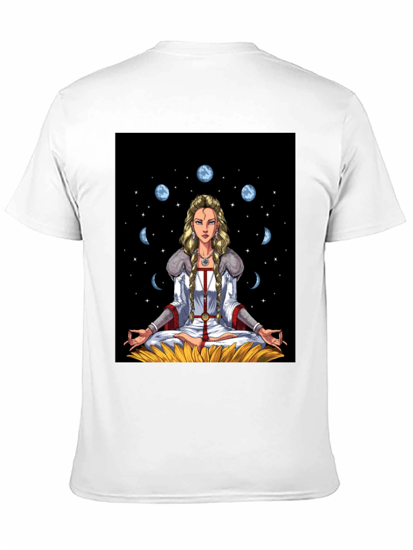 Celestial Moon Phase Yoga T-Shirt