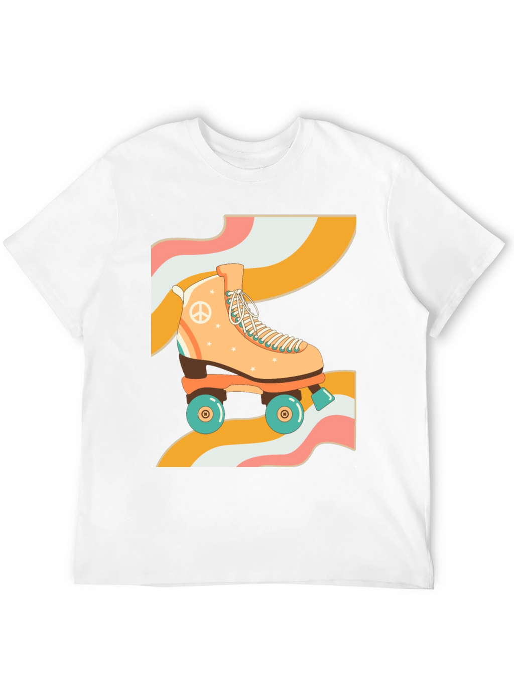 Retro Roller Skate T-Shirt - Groovy 70s Vibes!