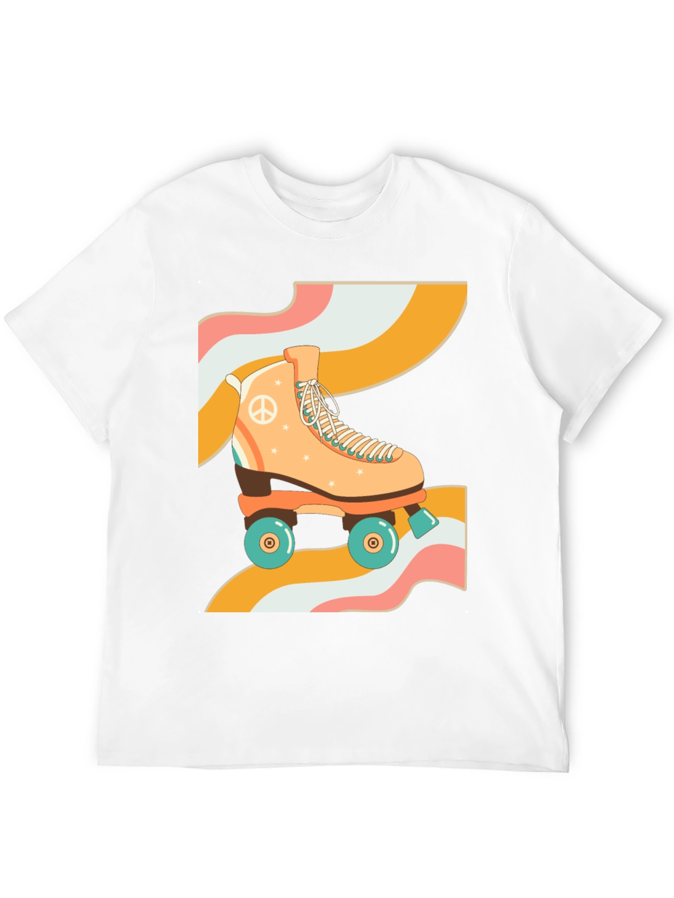 Retro Roller Skate T-Shirt - Groovy 70s Vibes!