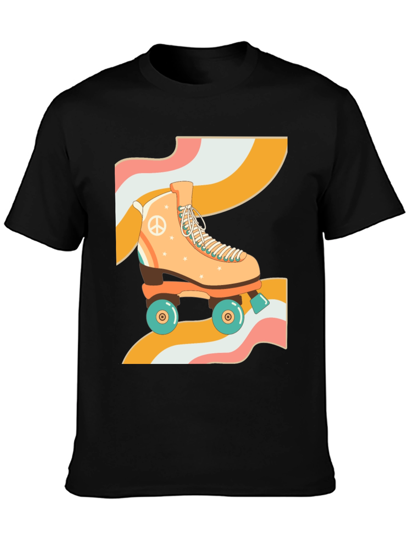 Retro Roller Skate T-Shirt - Groovy 70s Vibes!