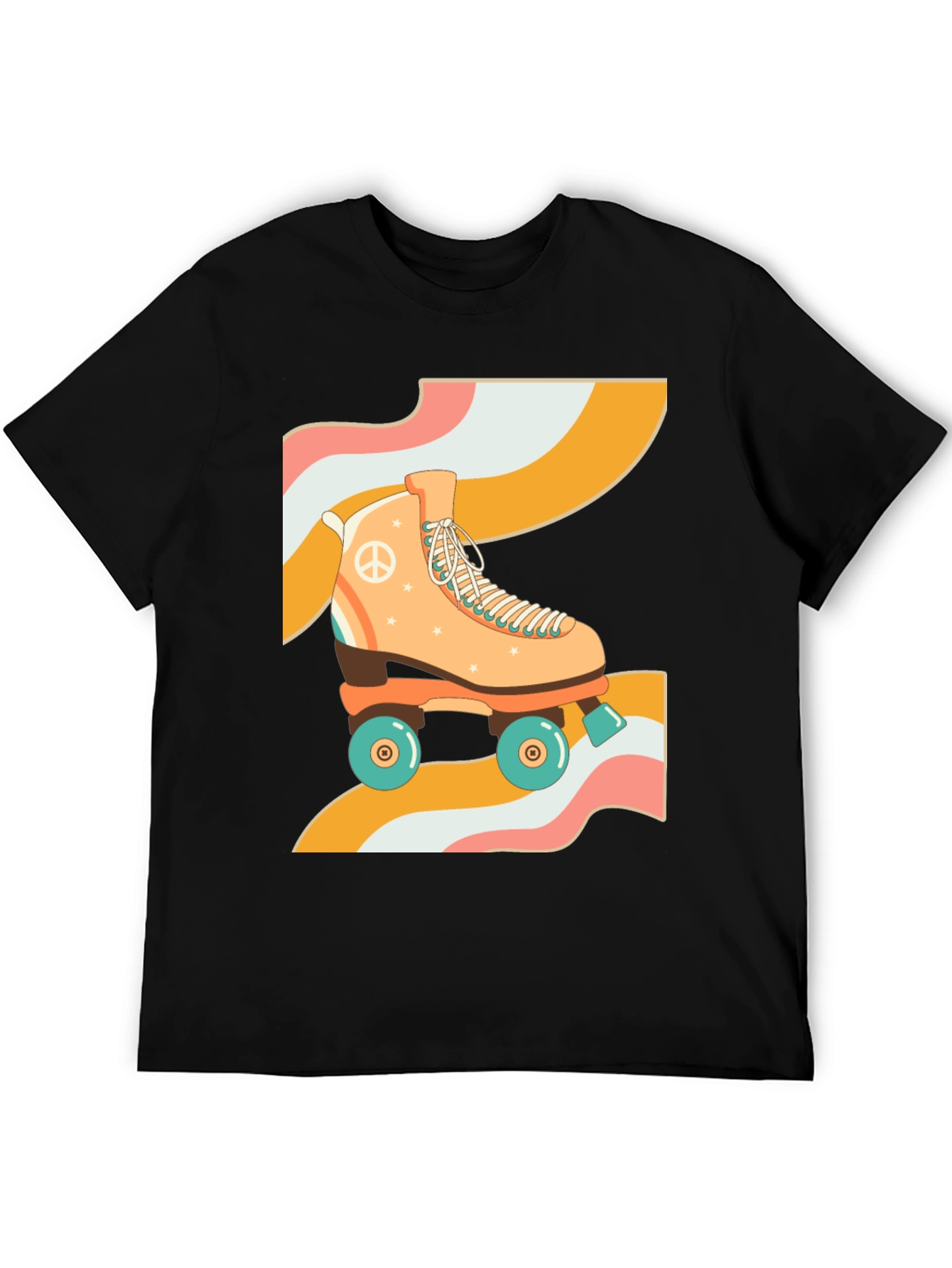 Retro Roller Skate T-Shirt - Groovy 70s Vibes!