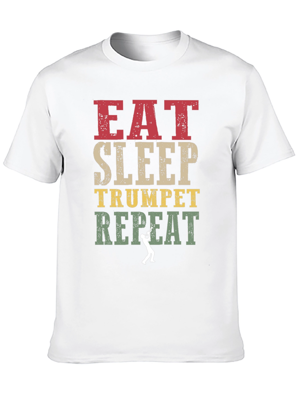 Eat Sleep Trumpet Repeat Graphic Tee
