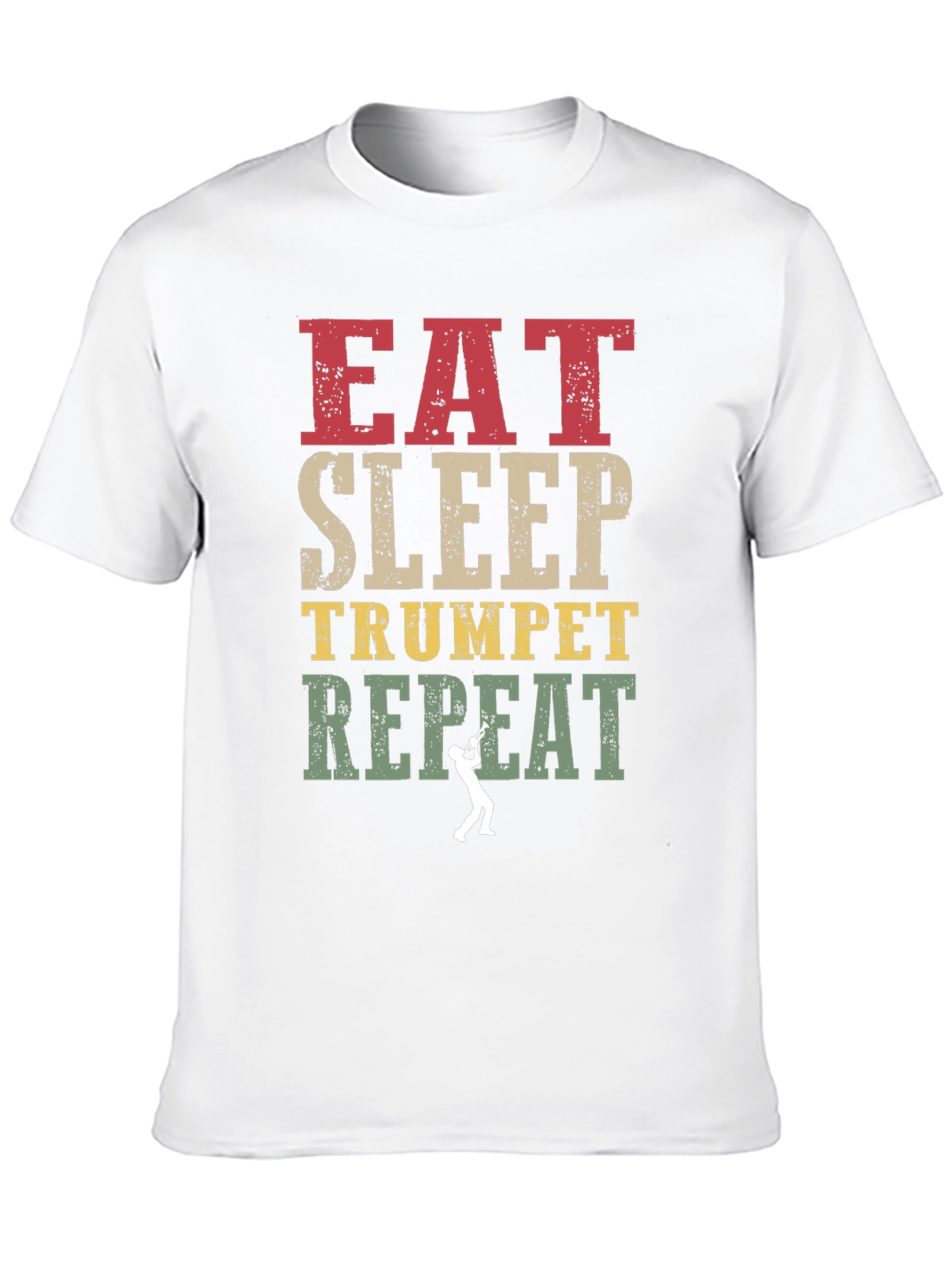 Eat Sleep Trumpet Repeat Graphic Tee
