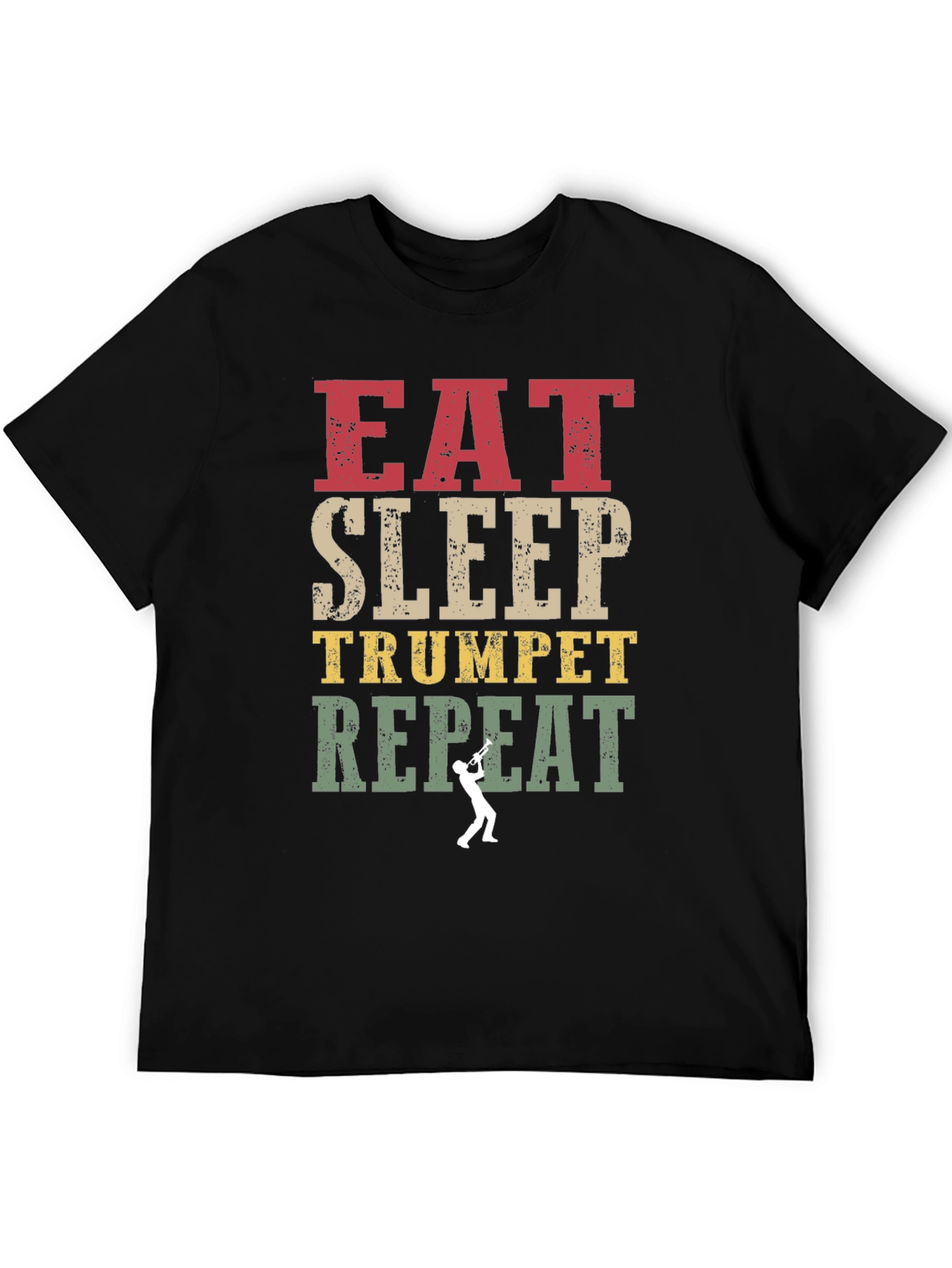 Eat Sleep Trumpet Repeat Graphic Tee