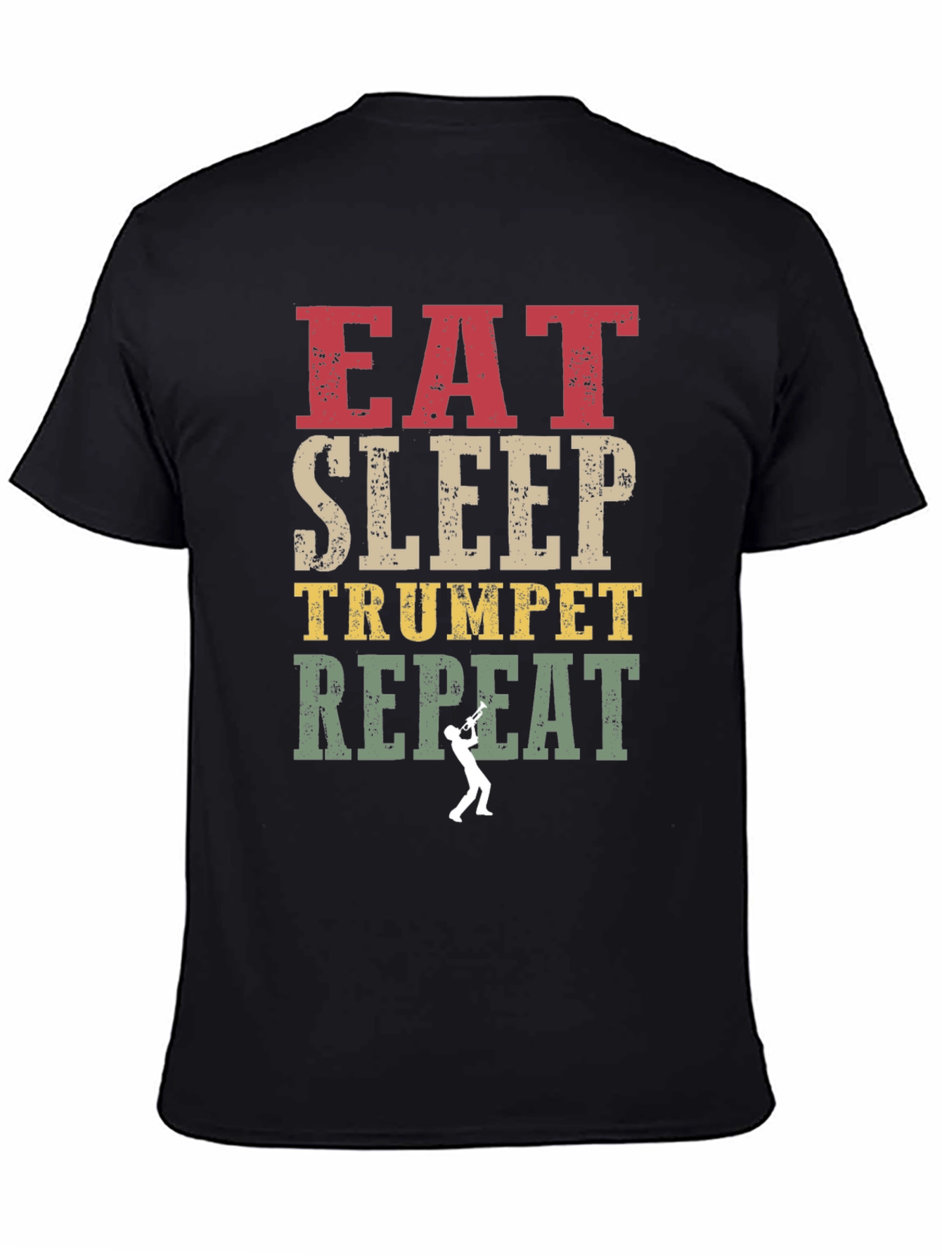 Eat Sleep Trumpet Repeat Graphic Tee