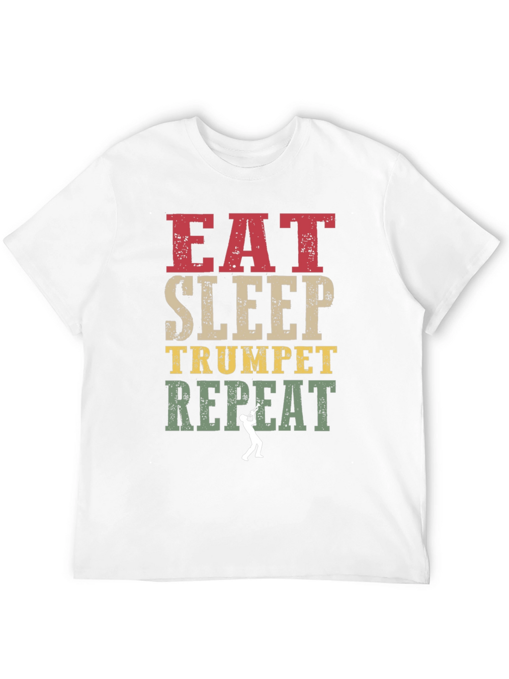 Eat Sleep Trumpet Repeat Graphic Tee