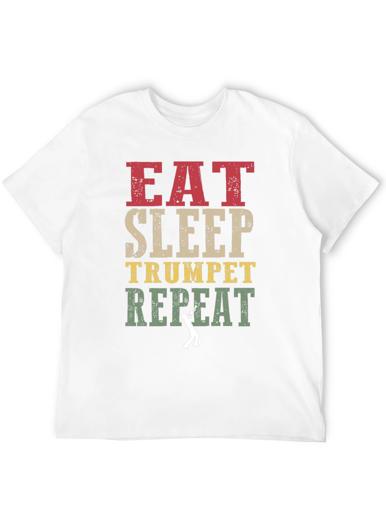 Eat Sleep Trumpet Repeat Graphic Tee