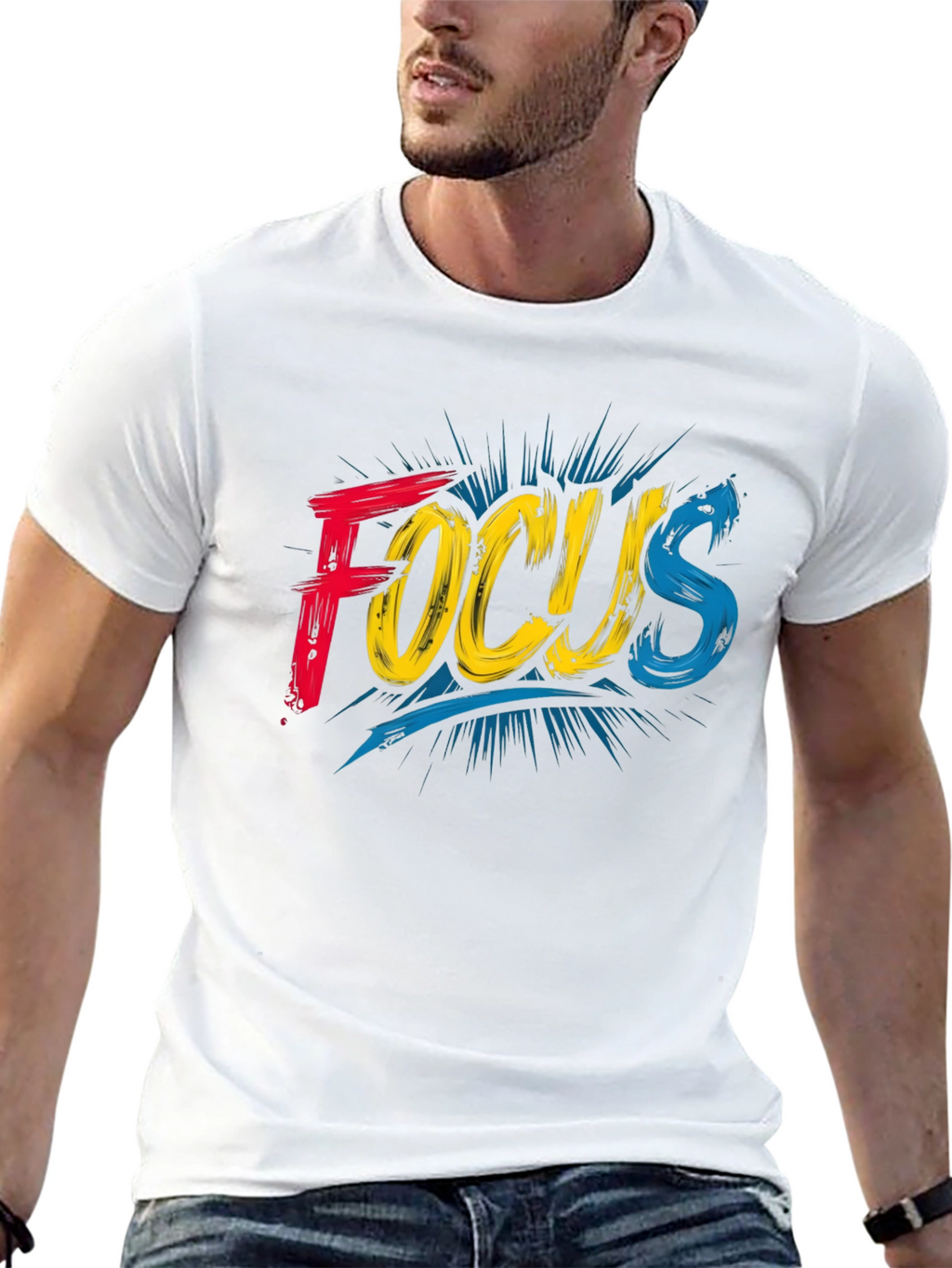 Focus Graphic T-Shirt - Bold Design Comfortable Fit