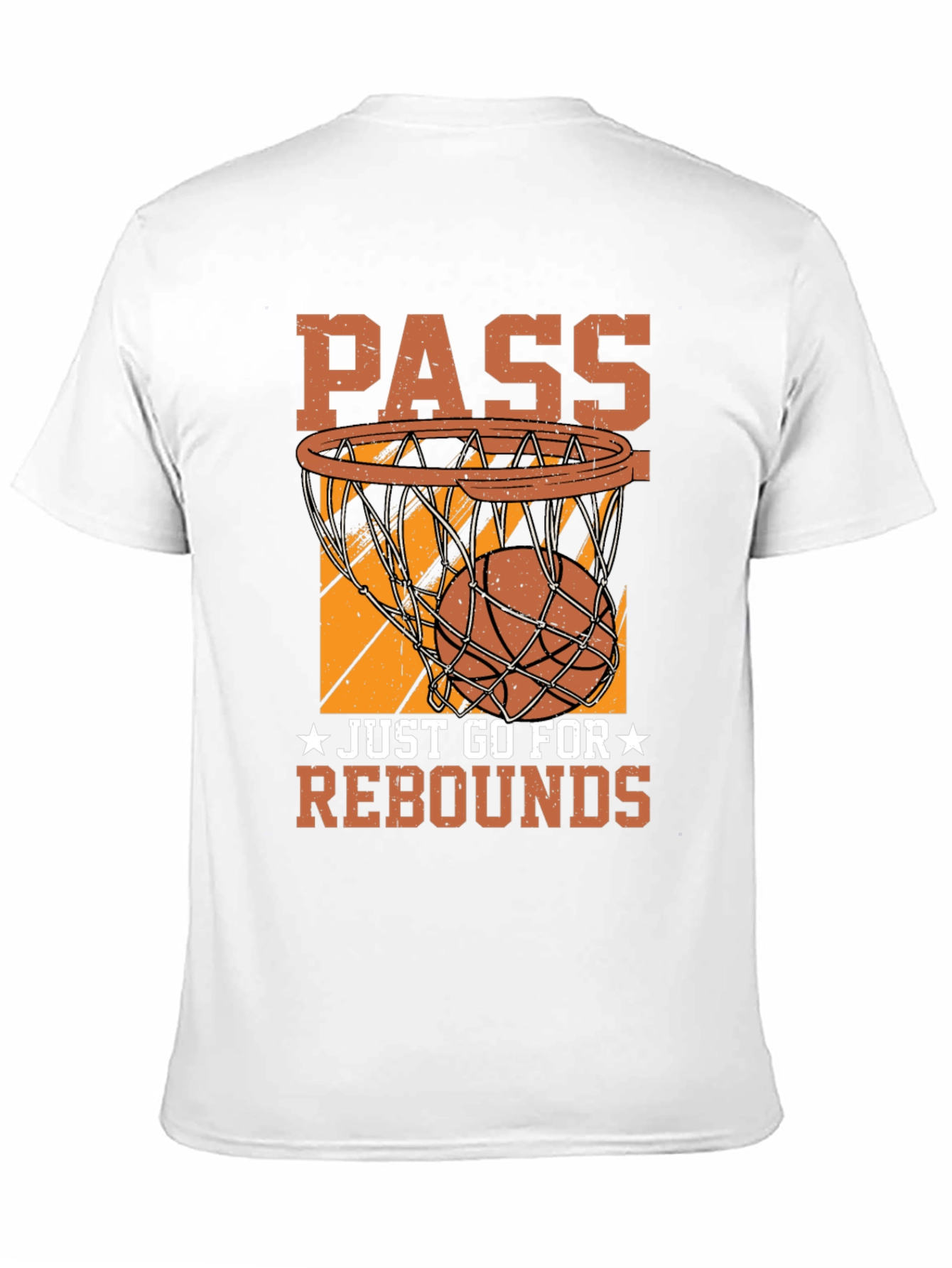 Pass Rebounds Graphic Tee Basketball Lover