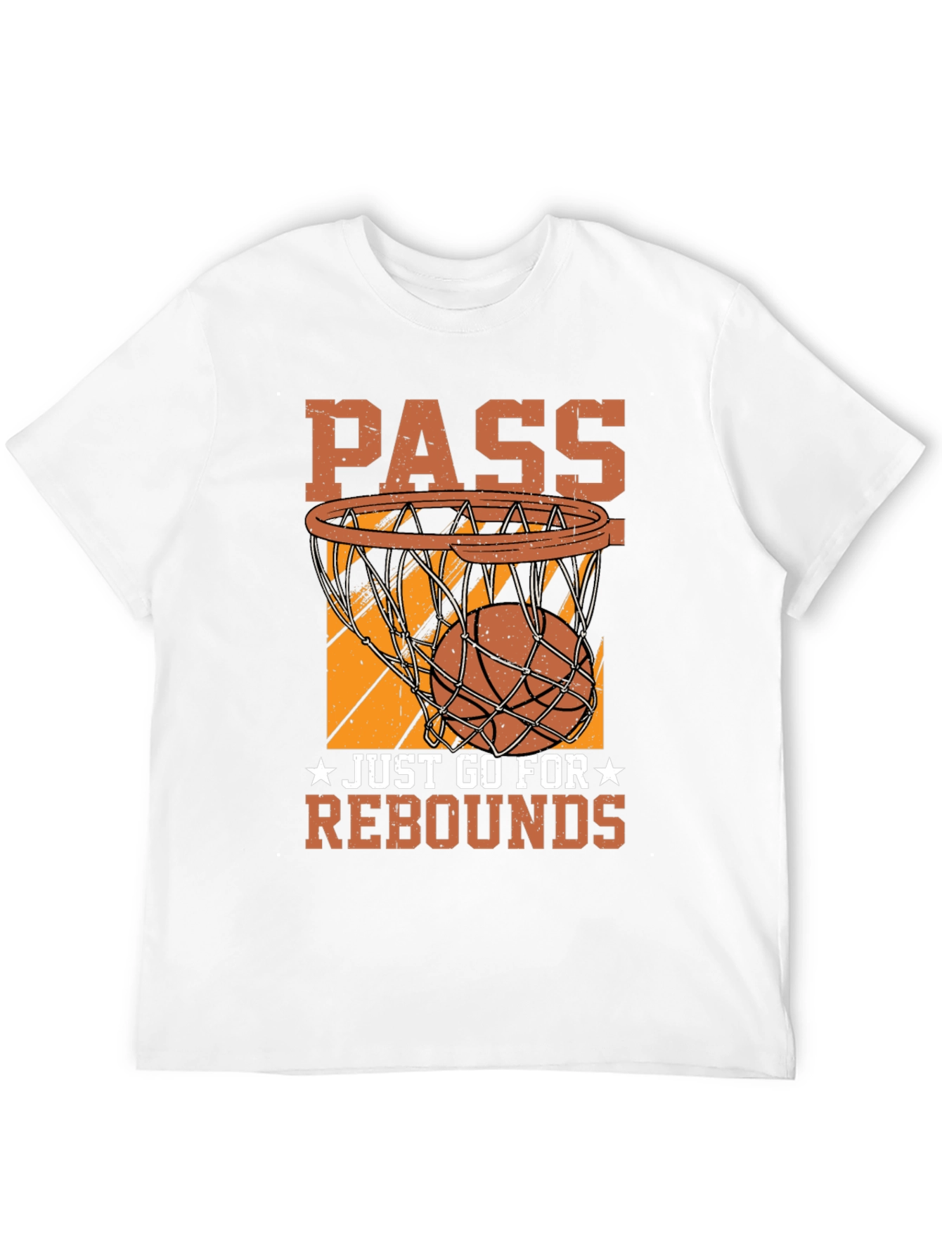 Pass Rebounds Graphic Tee Basketball Lover