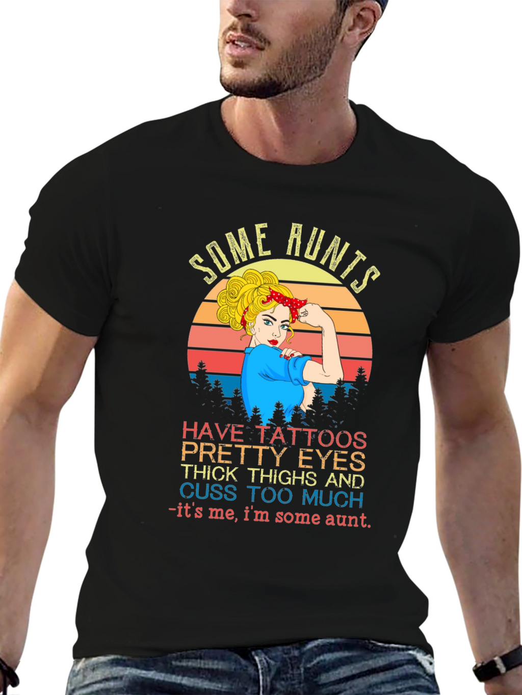 Some Aunts T-Shirt - Tattooed Aunt Graphic Tee