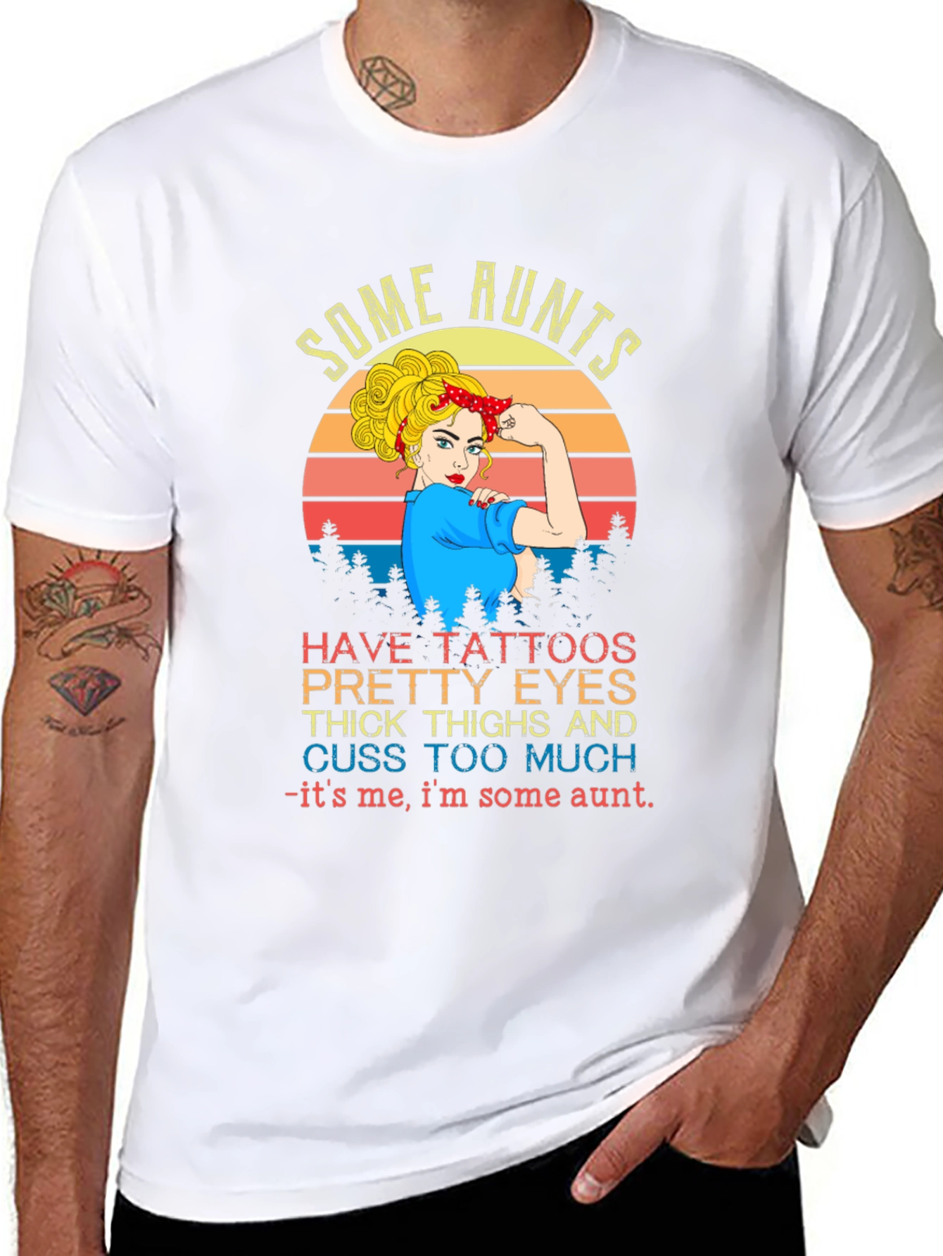 Some Aunts T-Shirt - Tattooed Aunt Graphic Tee