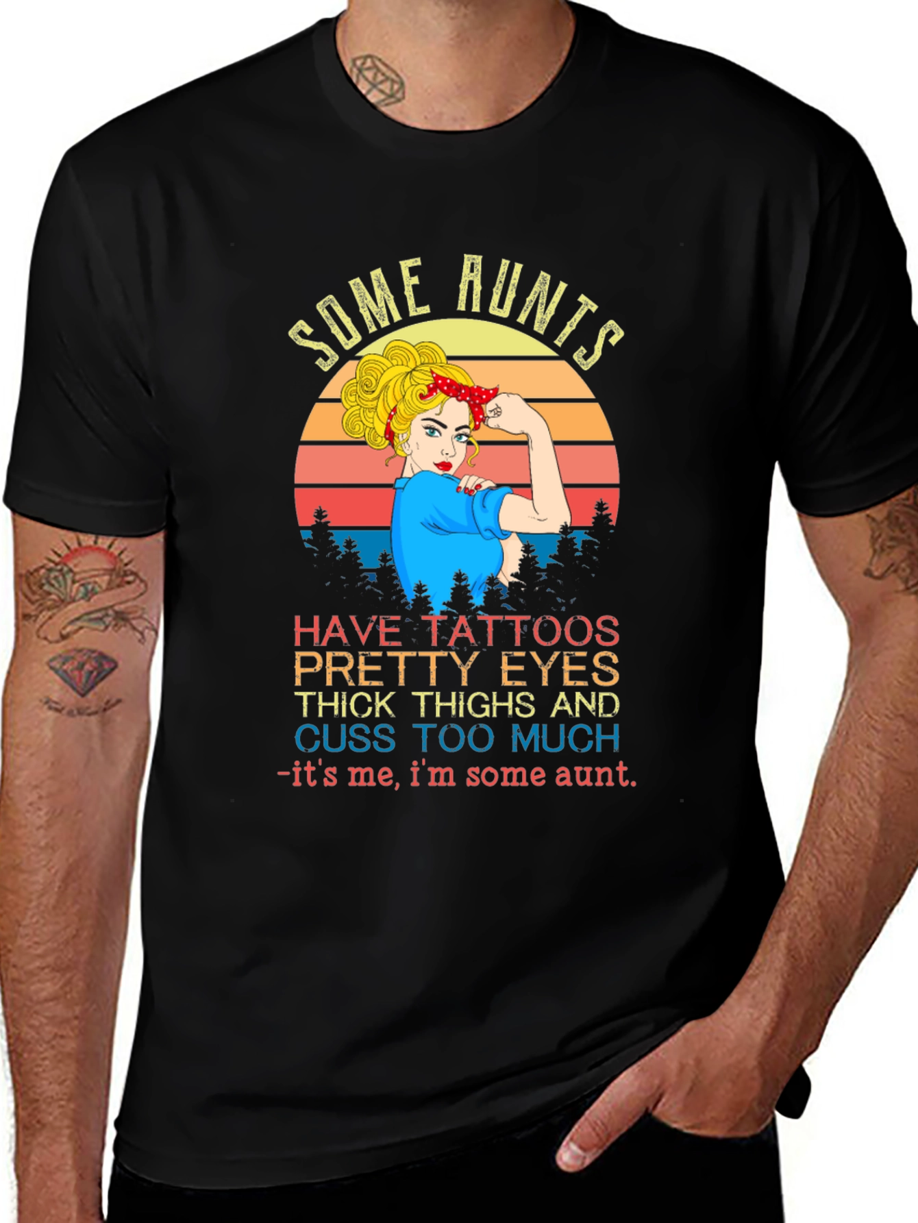Some Aunts T-Shirt - Tattooed Aunt Graphic Tee