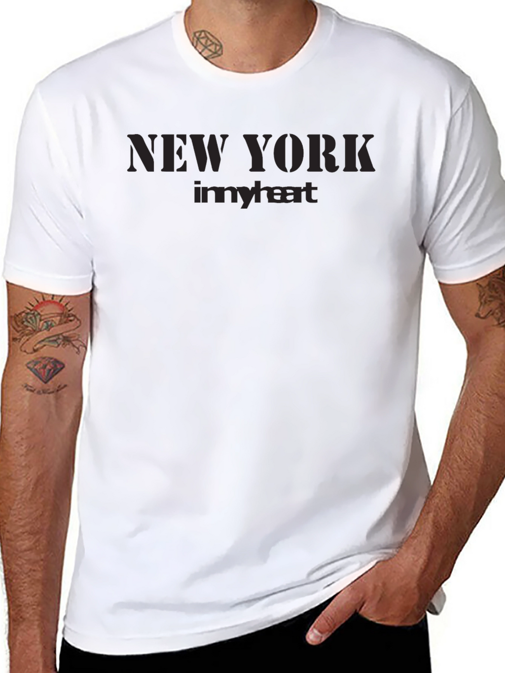 New York in My Heart Black T-Shirt