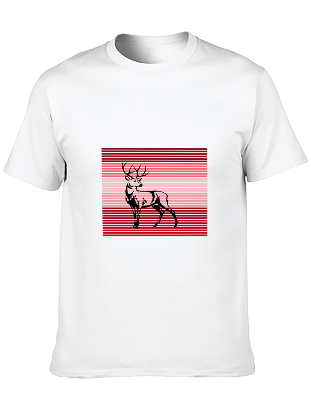 Deer Graphic Tee - Stylish Black T-Shirt