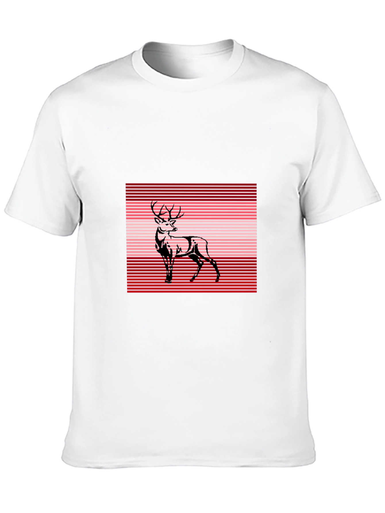 Deer Graphic Tee - Stylish Black T-Shirt