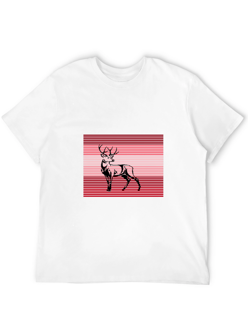 Deer Graphic Tee - Stylish Black T-Shirt