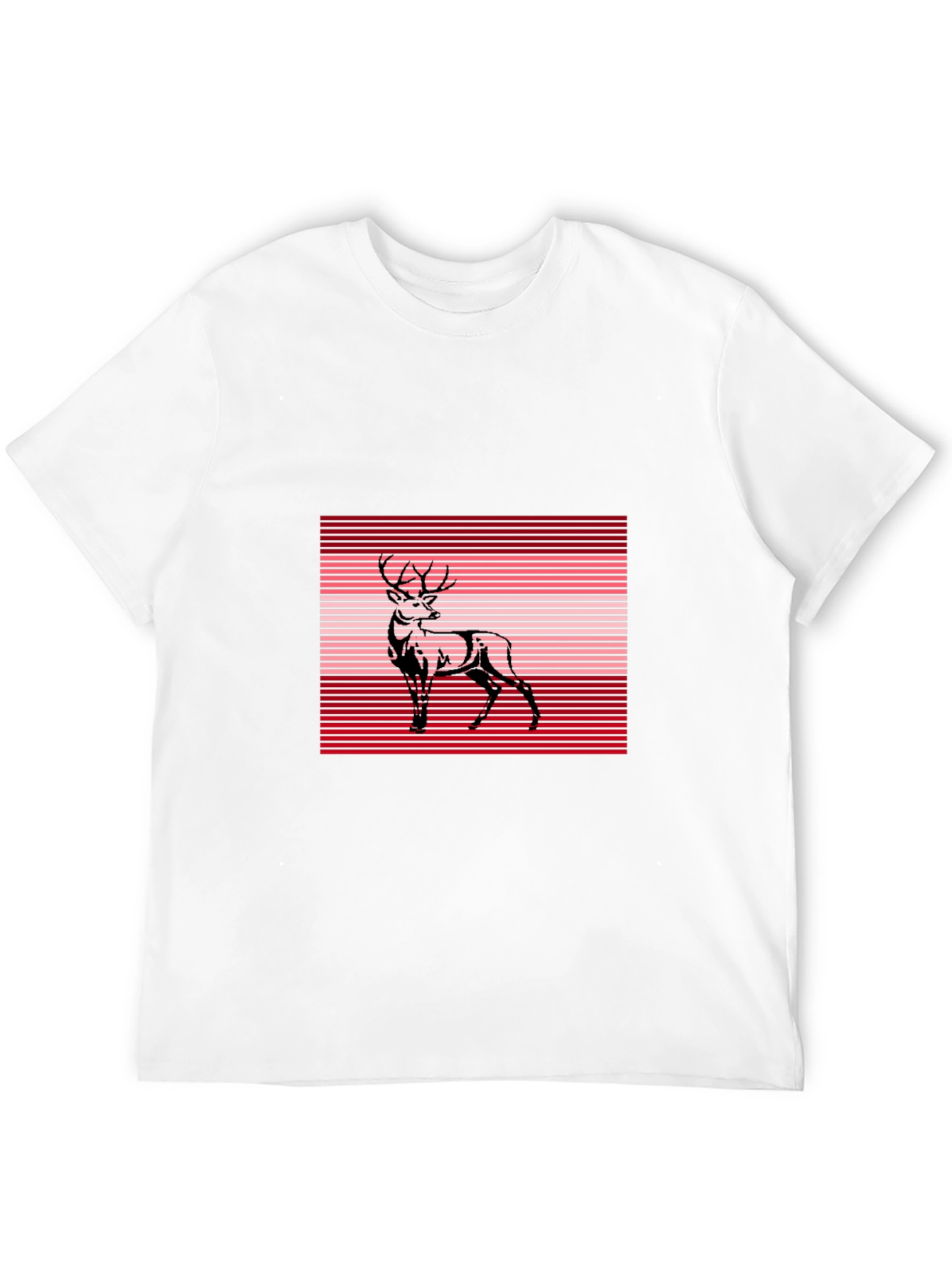 Deer Graphic Tee - Stylish Black T-Shirt