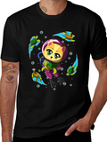 Cat Scuba Diver Graphic T-Shirt - Underwater Adventure Tee