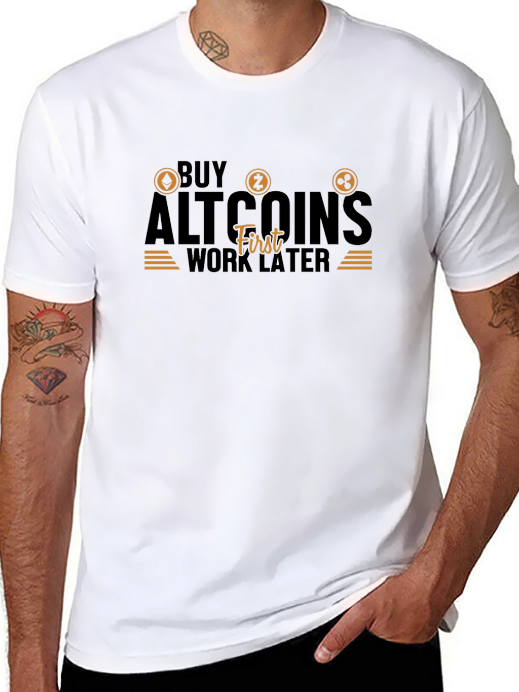 Buy Altcoins First T-Shirt - Crypto Investor Tee