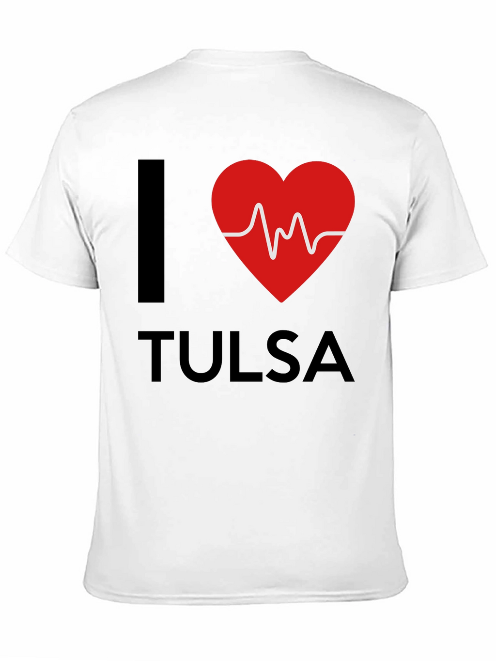 I Heart Tulsa Graphic T-Shirt - Mens Black Tee