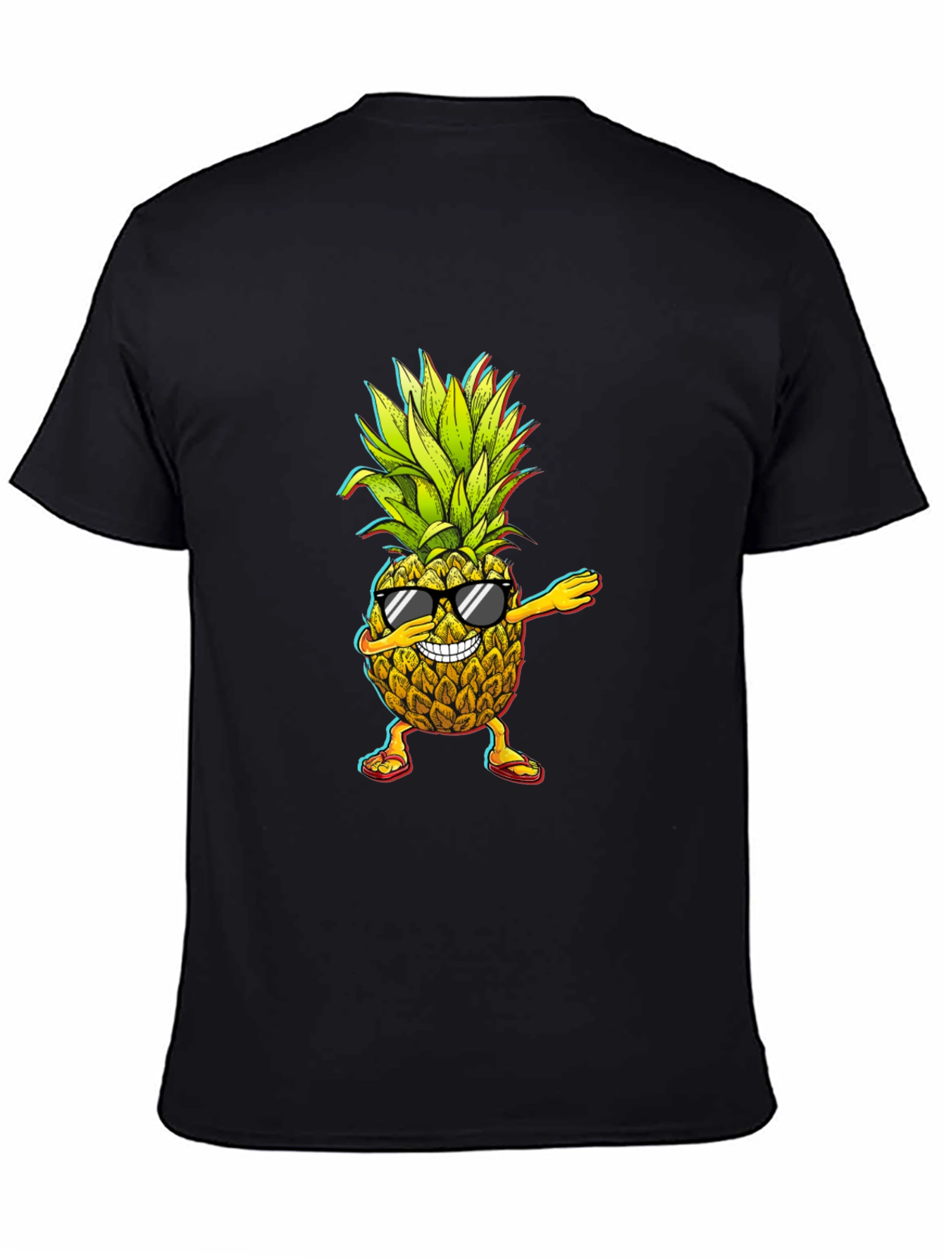 Dabbing Pineapple Graphic Tee - Cool Fruit Design!
