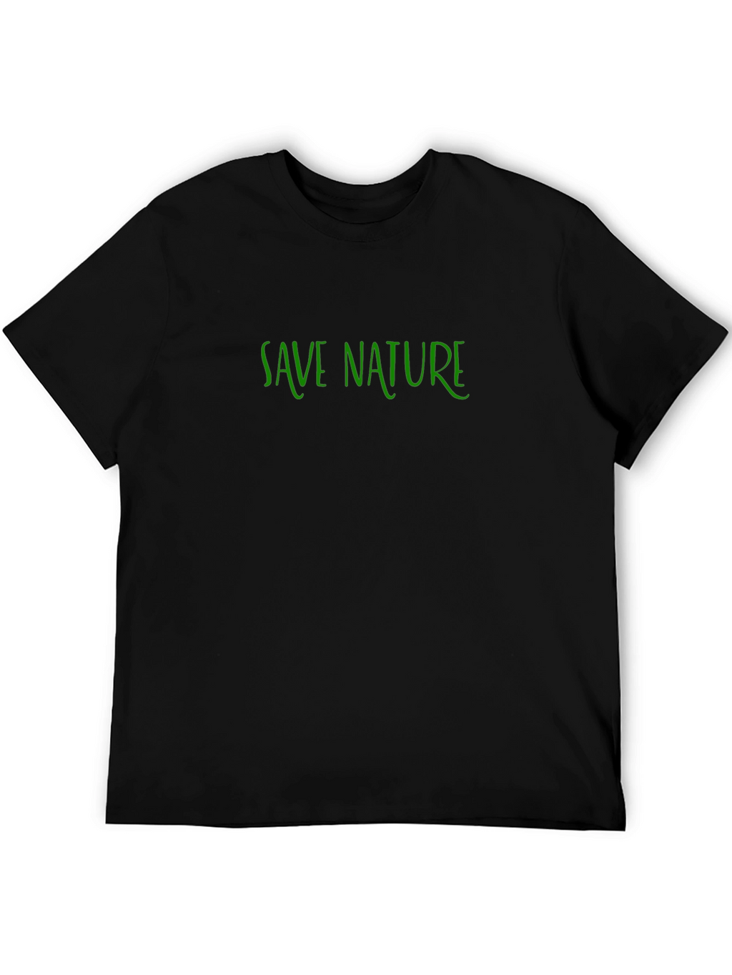 Save Nature Graphic Tee - Black