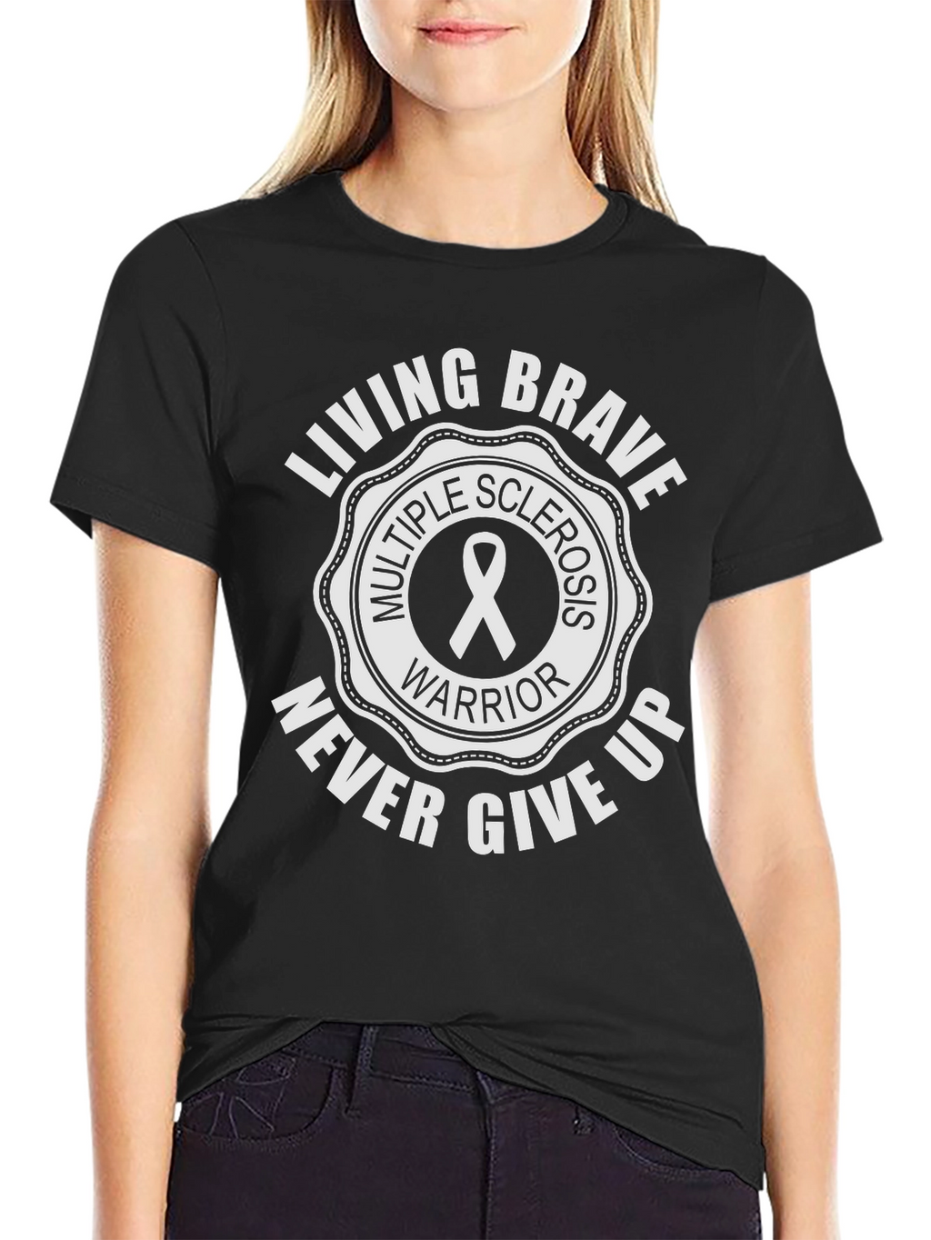 Living Brave Multiple Sclerosis Warrior T-Shirt