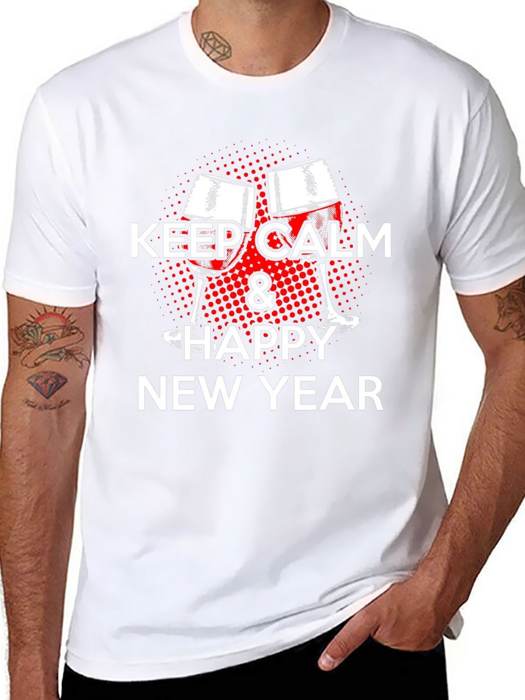 Keep Calm Happy New Year Tee