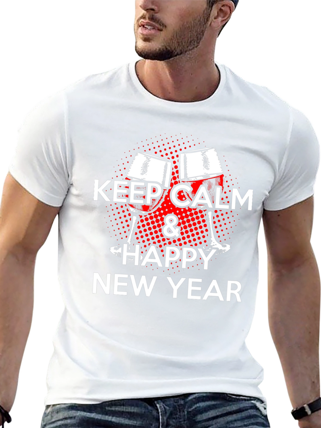 Keep Calm Happy New Year Tee