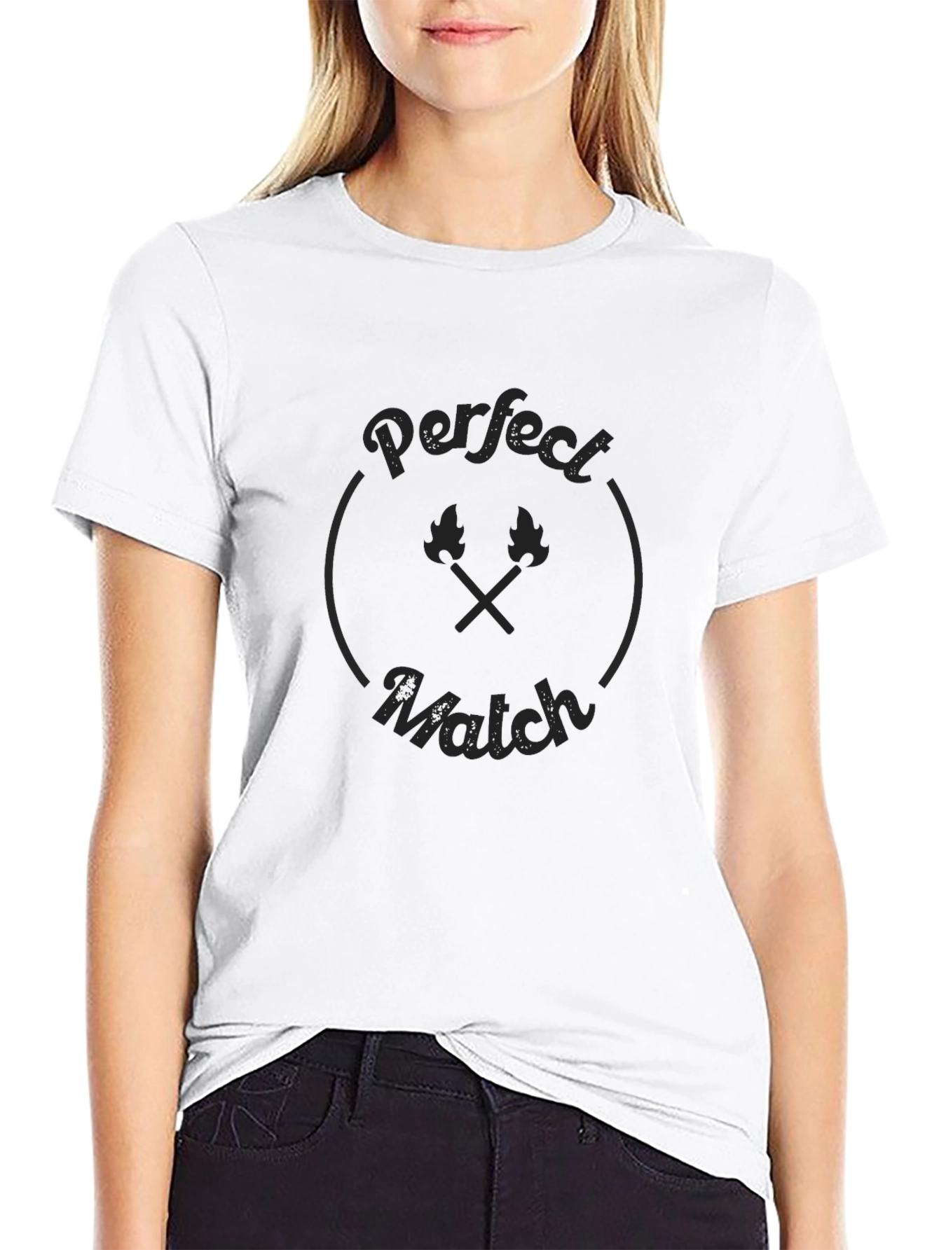 Perfect Match Graphic Tee - Classic Black