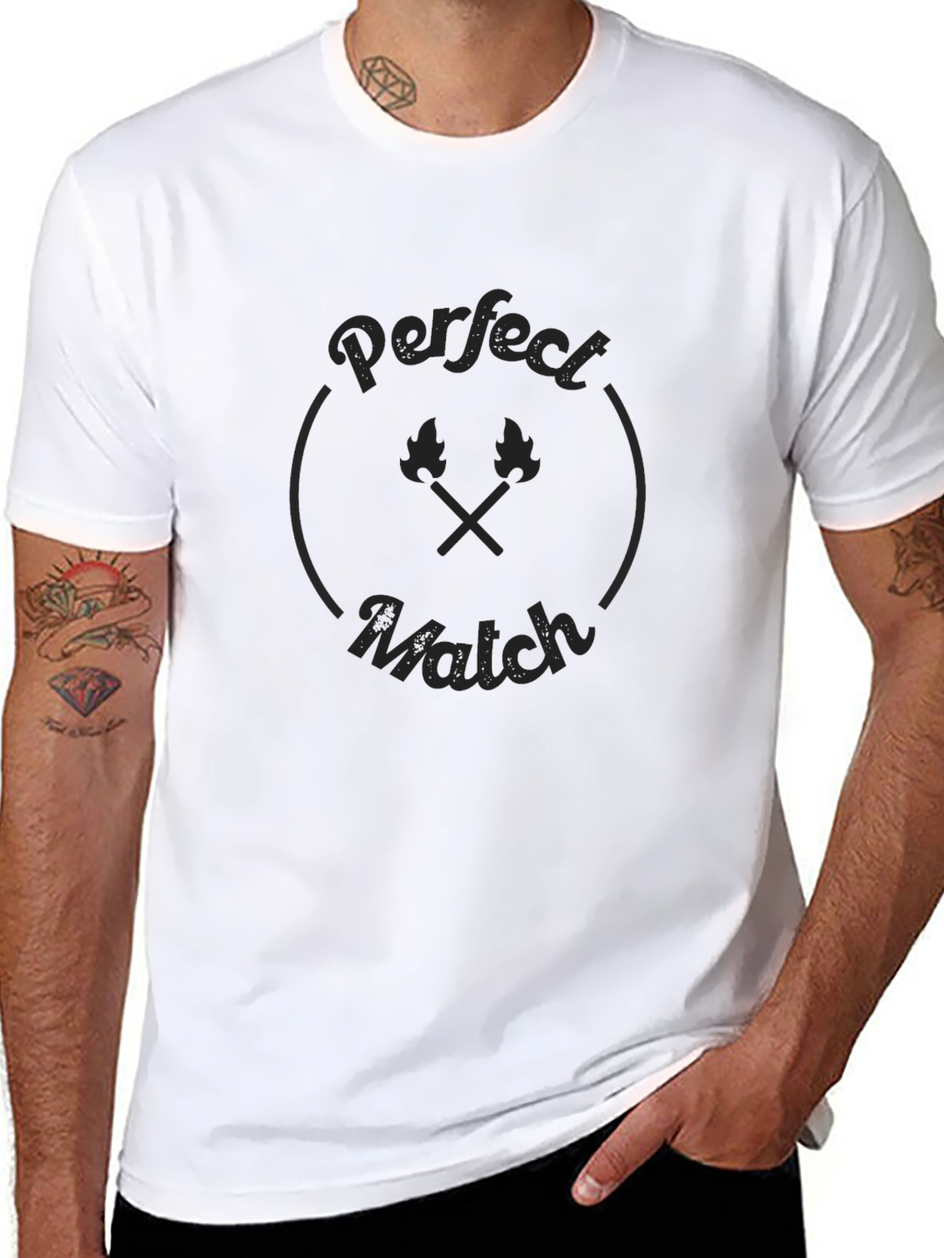 Perfect Match Graphic Tee - Classic Black