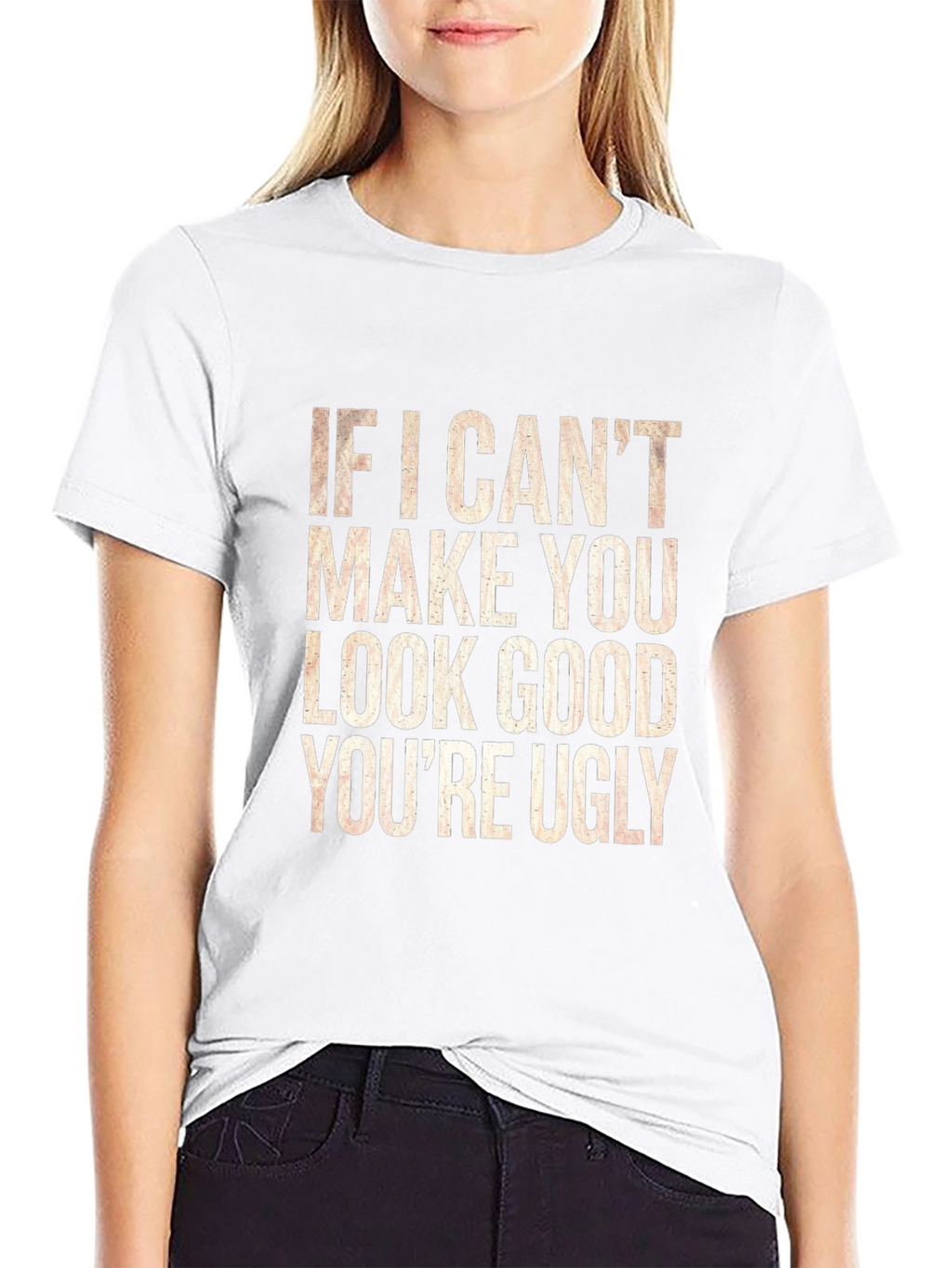 Funny Sarcastic Black Graphic Tee - Youre Ugly