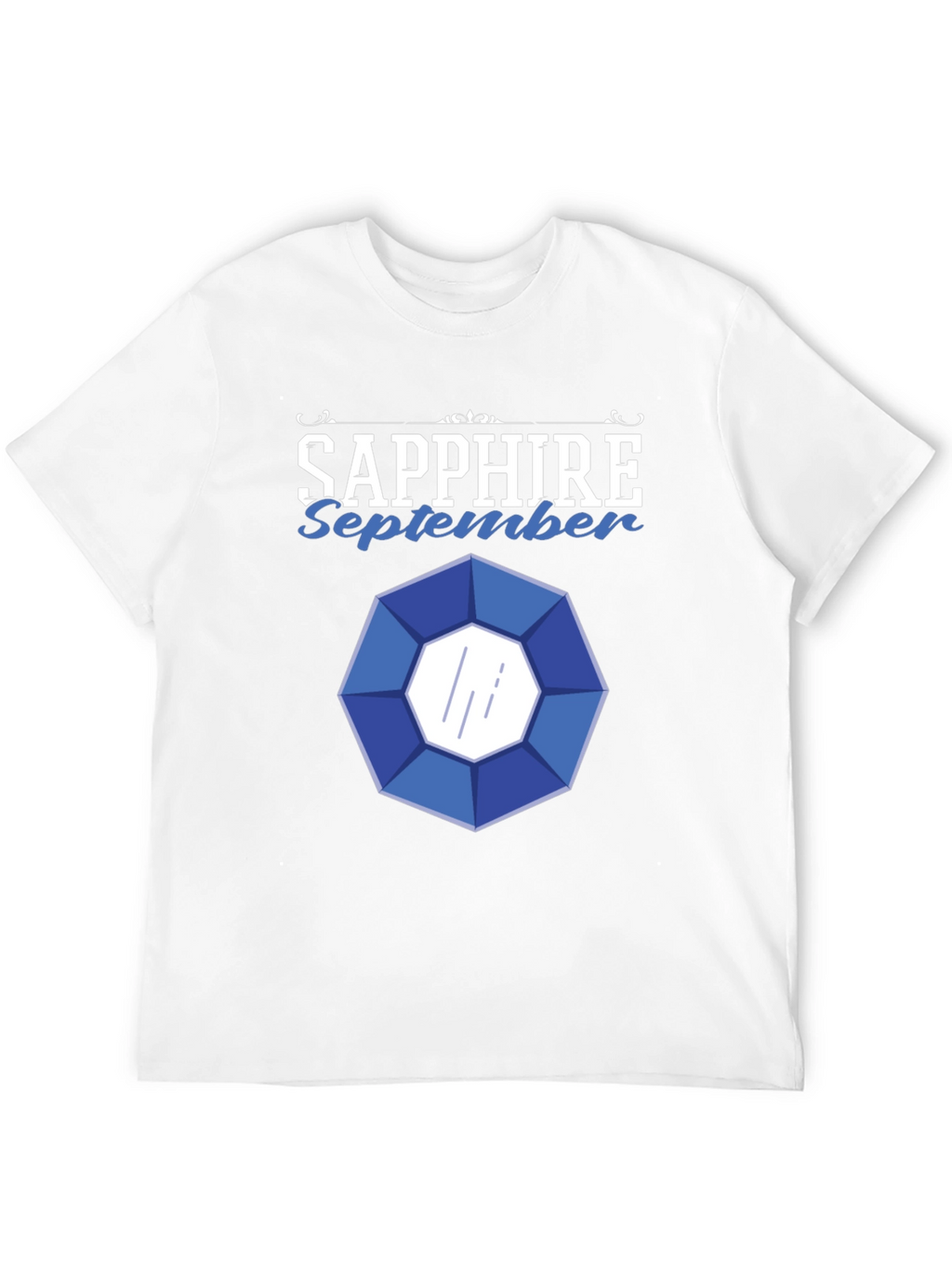 Sapphire September Gemstone Graphic T-Shirt