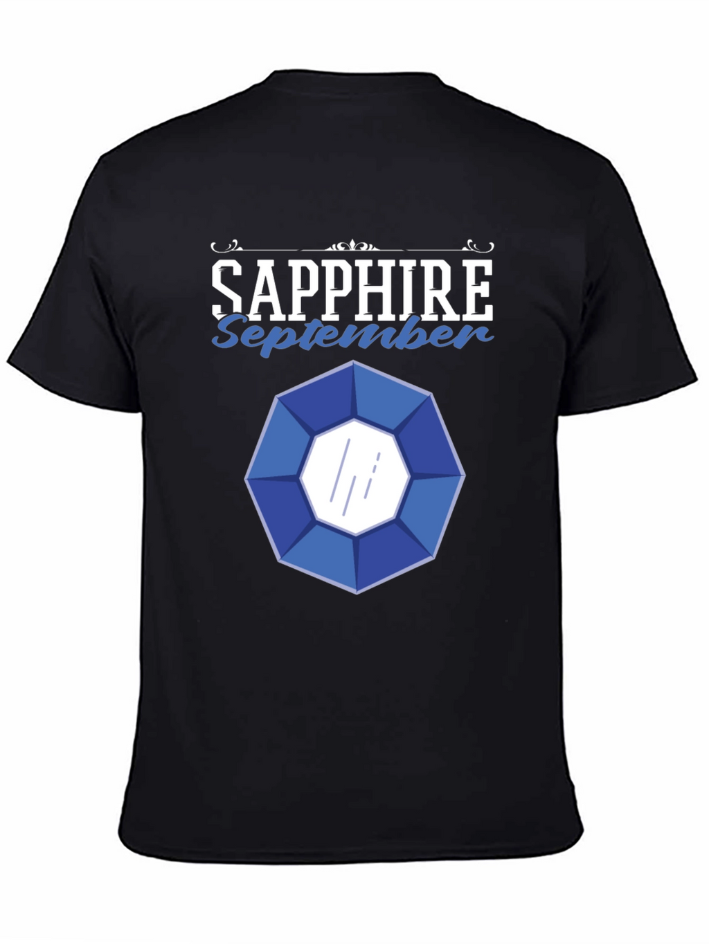 Sapphire September Gemstone Graphic T-Shirt