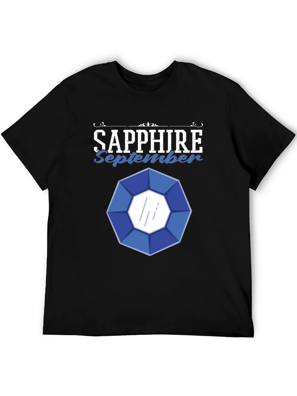 Sapphire September Gemstone Graphic T-Shirt