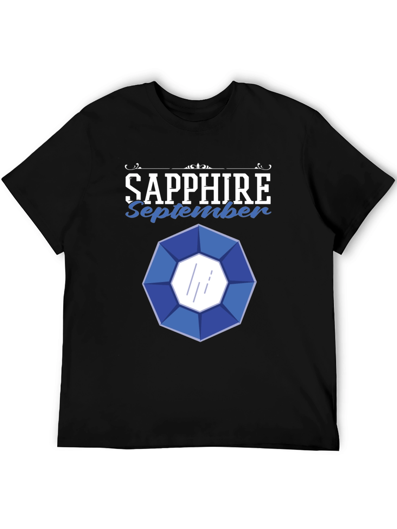 Sapphire September Gemstone Graphic T-Shirt