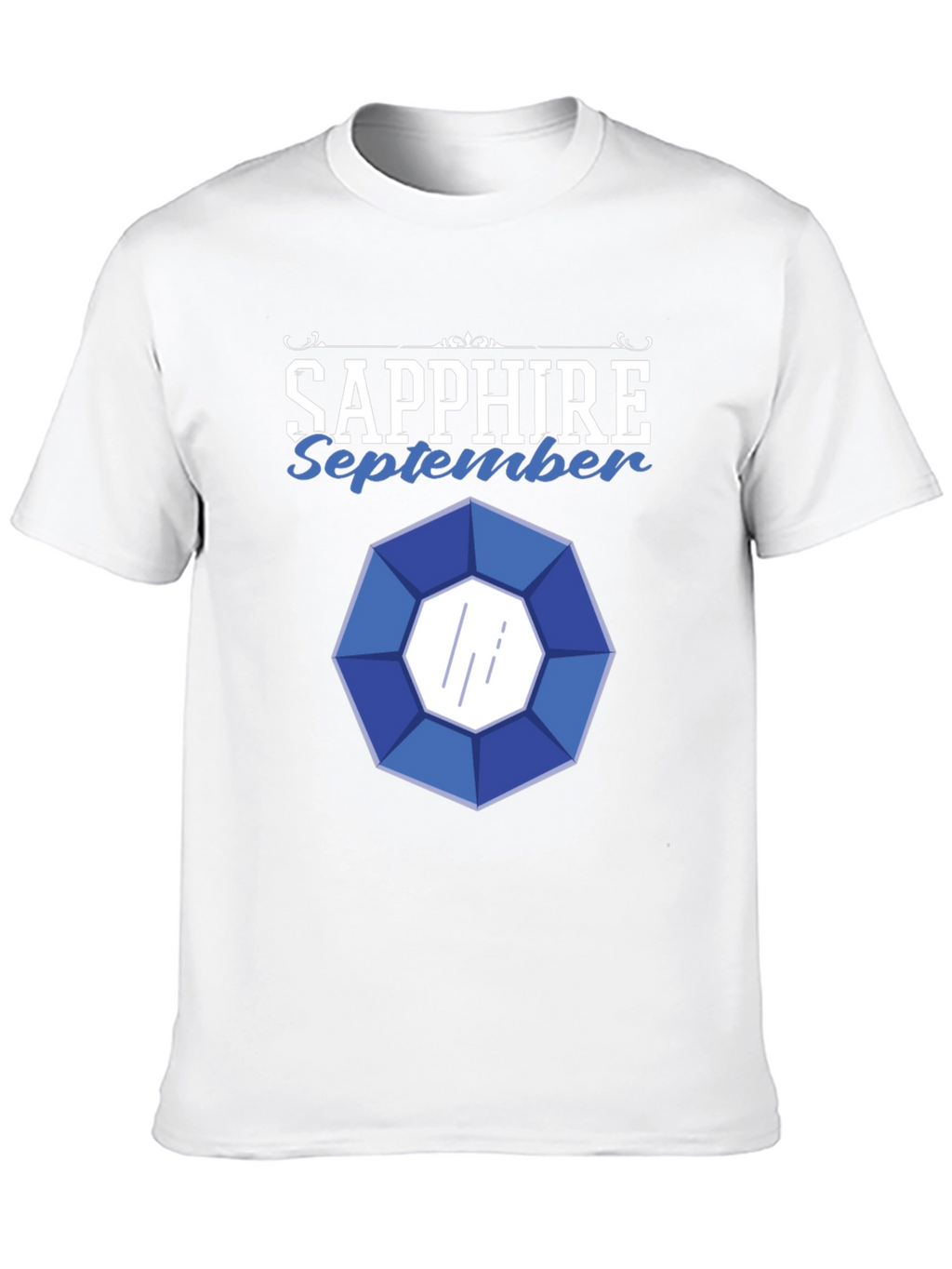 Sapphire September Gemstone Graphic T-Shirt