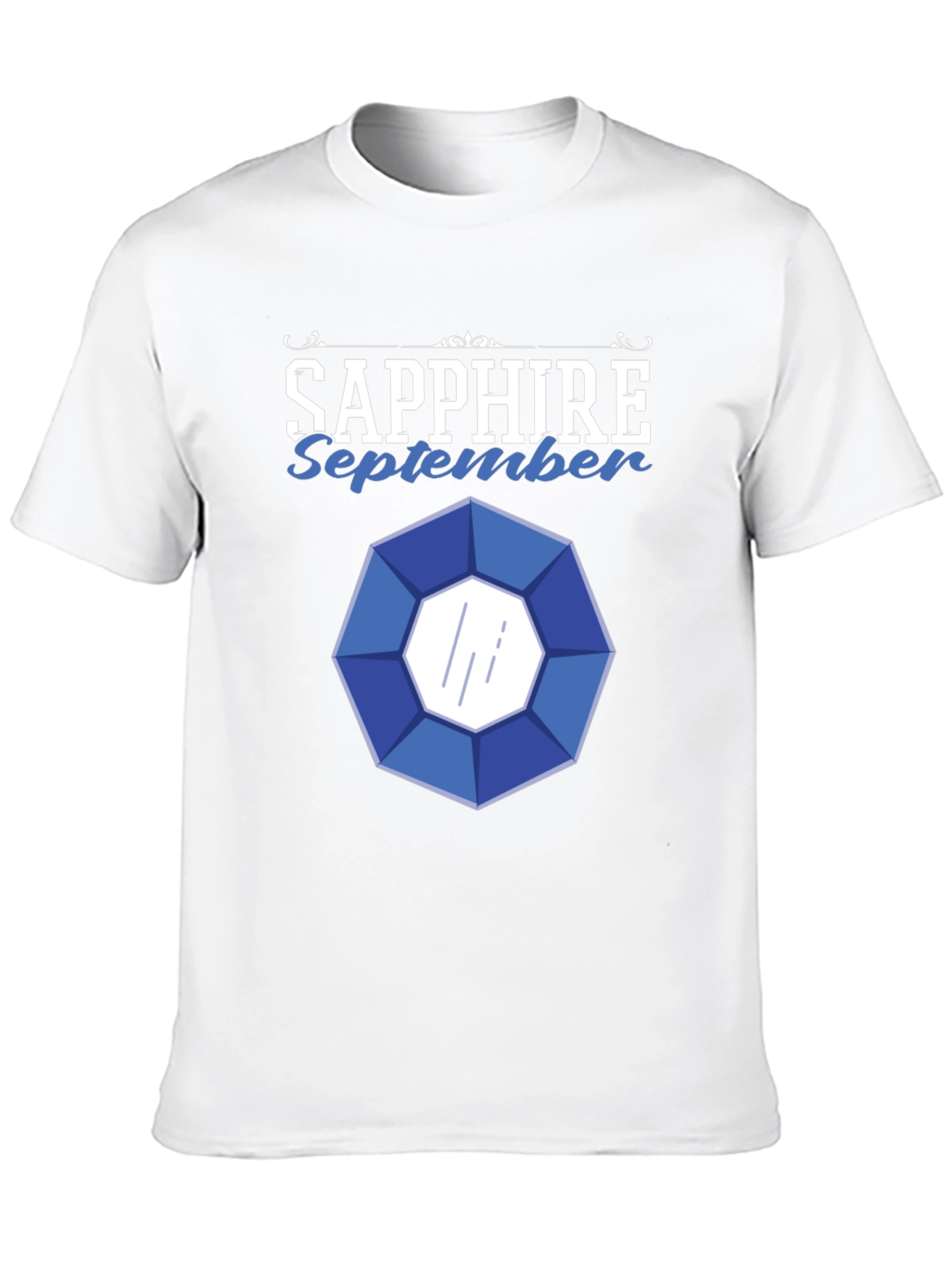 Sapphire September Gemstone Graphic T-Shirt