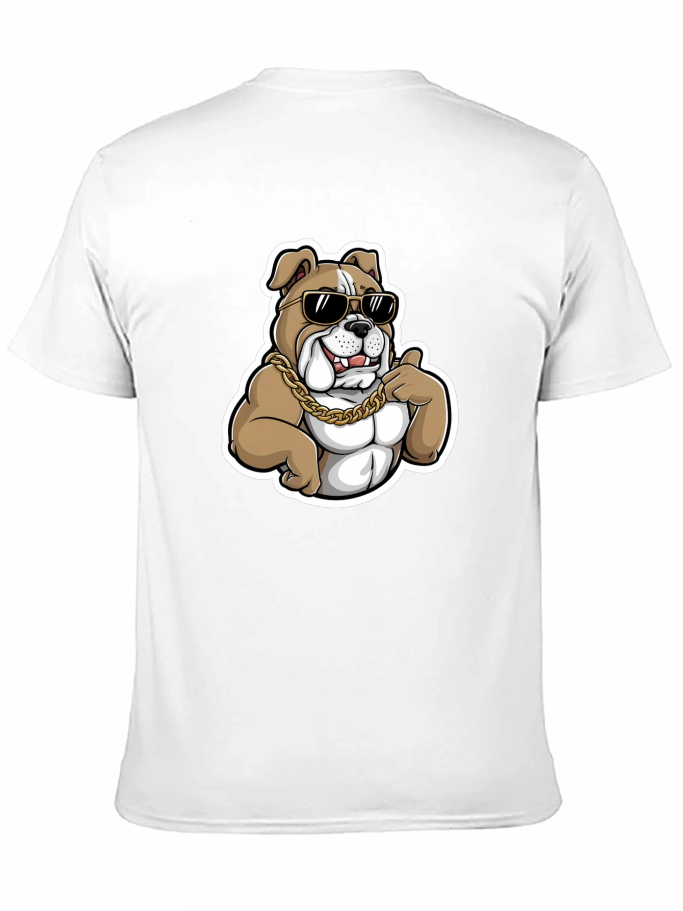 Cool Bulldog T-Shirt - Black Cotton Blend